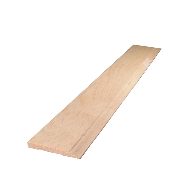 Alexandria Moulding Baseboard Moulding, 96 in L, 3-1/4 in W, 7/16 in Thick, Colonial Profile, Plastic 0L633-20096C1